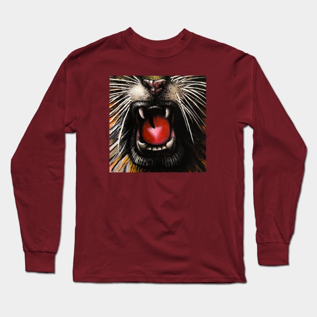 Roar Long Sleeve T-Shirt by SeanKalleyArt